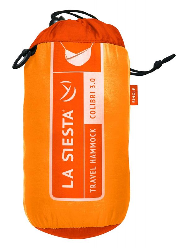 La Siesta travel hammock for two Colibri orange