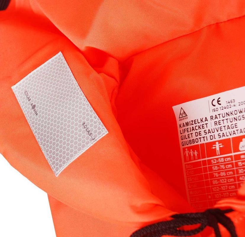 Life jacket Aquarius orange XXL 100N