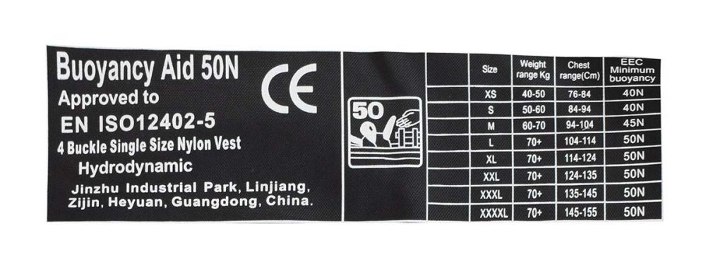 Life jacket Jet Ski Deluxe Nylon 50N gray S