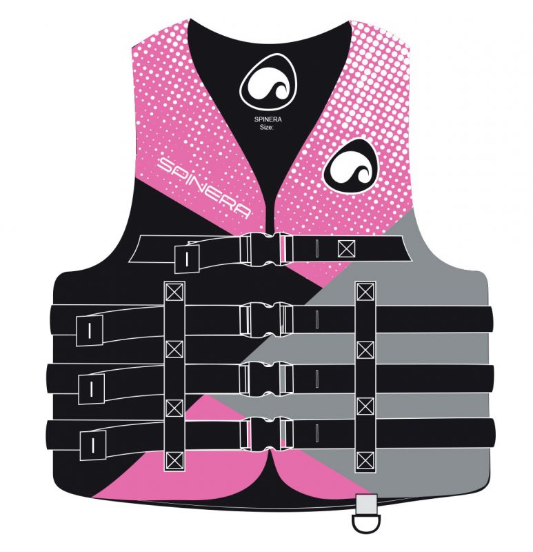 Life jacket Jet Ski Deluxe Nylon 50N pink M