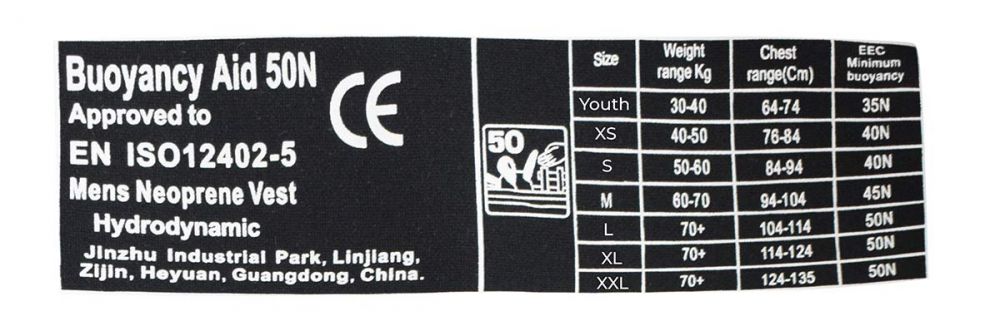 Spinera Jet Ski Relax Neoprene 50N life jacket gray L