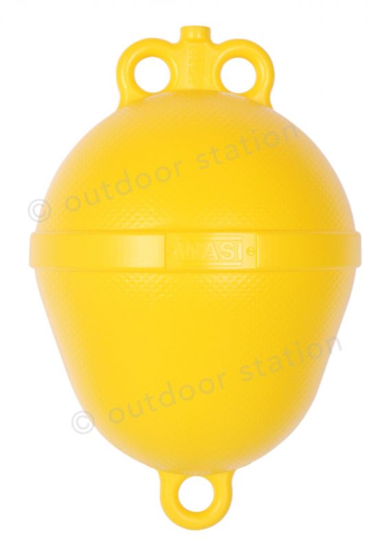 Mooring pear shaped buoy yellow
