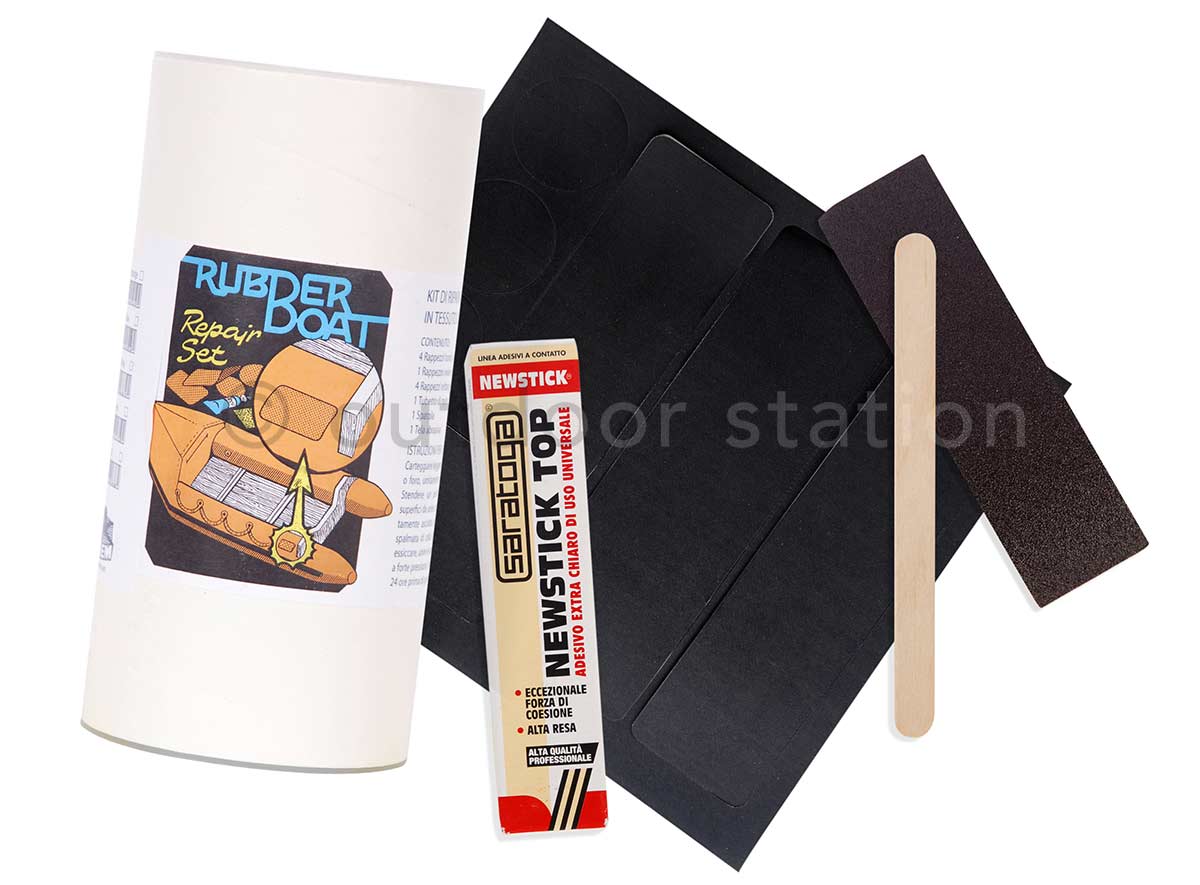 Repair kit for rubber boat orange