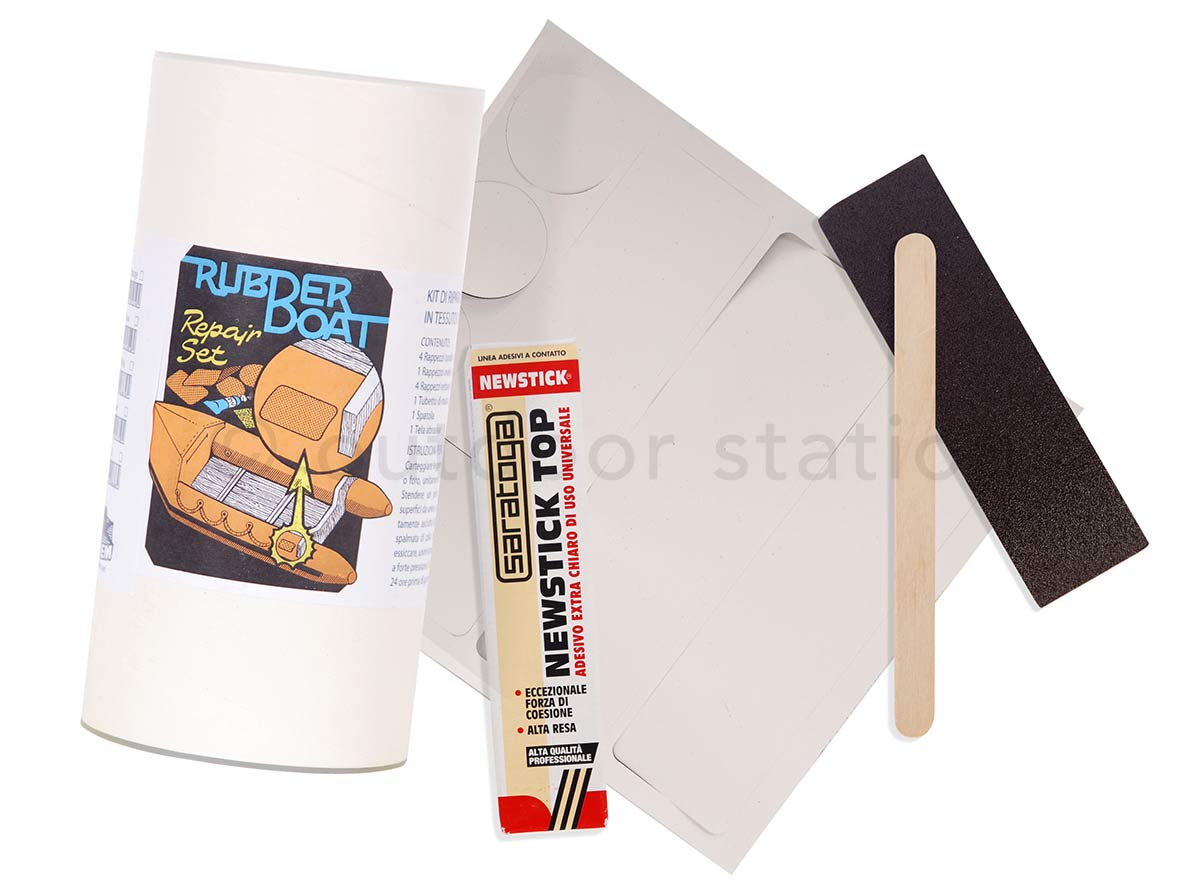 Repair kit for rubber boat orange