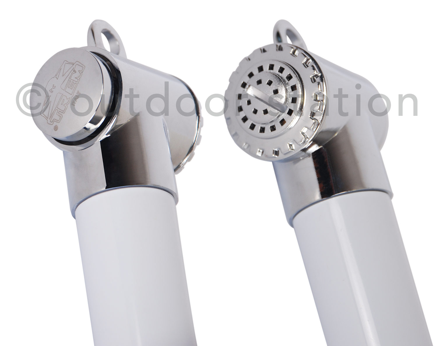 Brass shower head for a boat