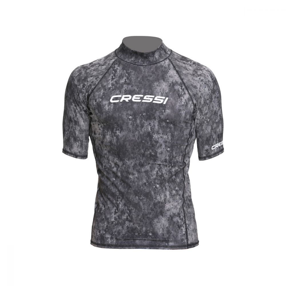 Cressi rash guard for men camouflage short sleeve L