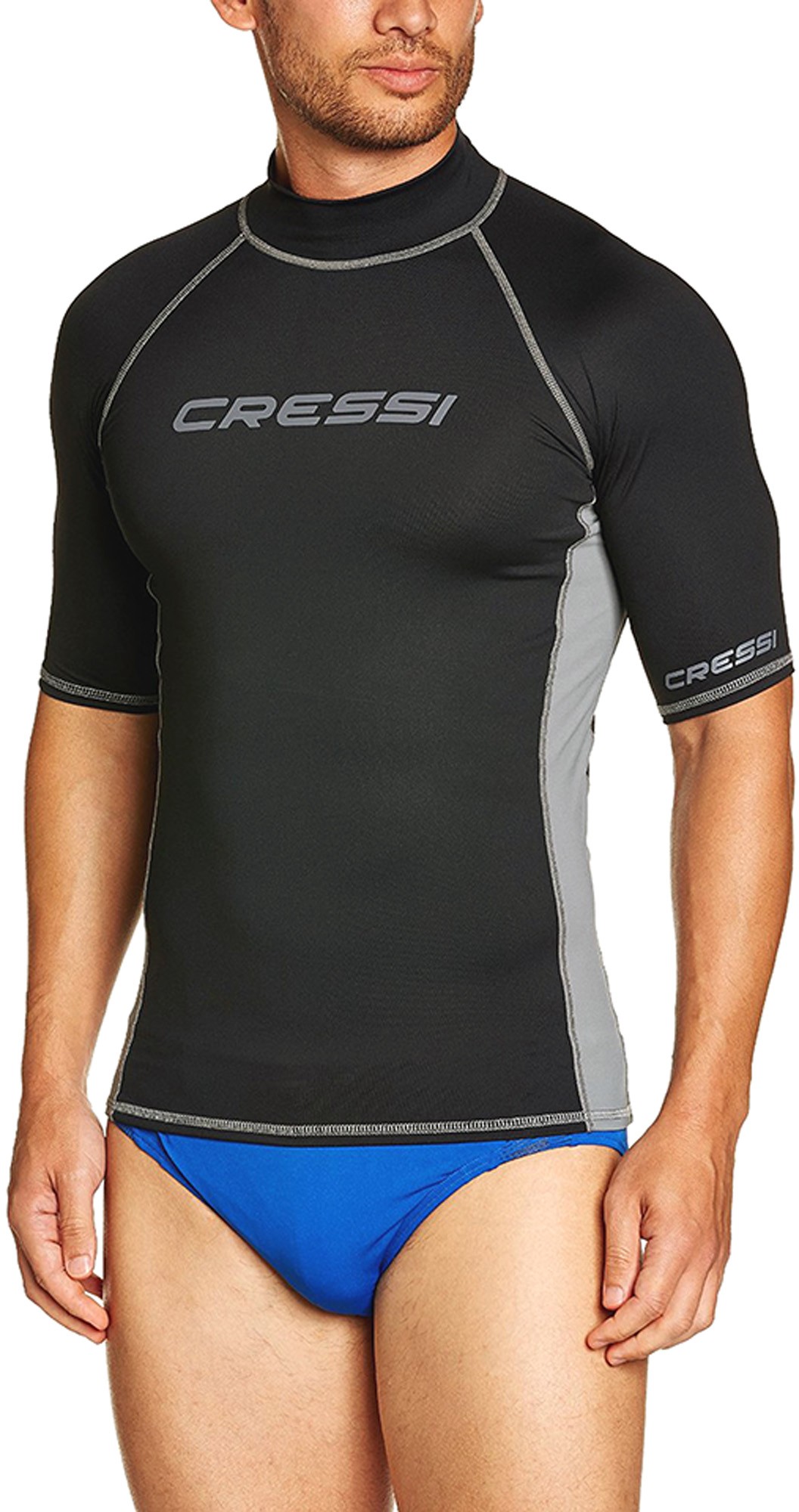 Cressi rash guard for men short sleeve black S