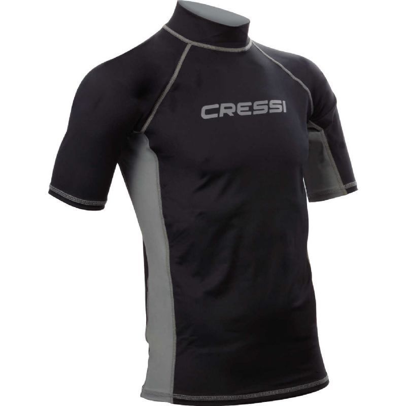 Cressi rash guard for men short sleeve black S