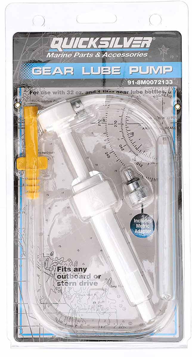 Quicksilver gear lube pump for changing oil