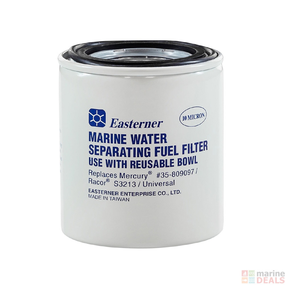 Water separator for fuel for boat engine