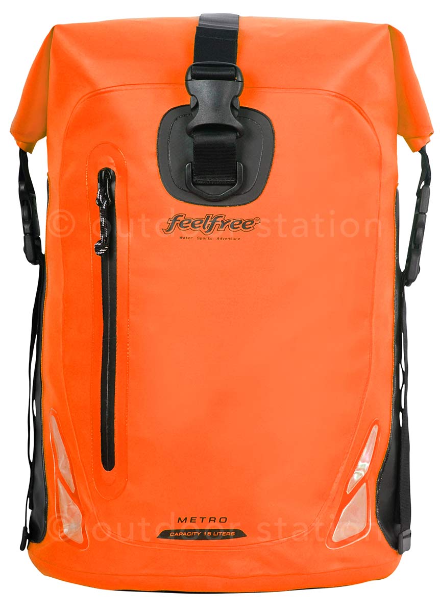 Waterproof motorcycle backpack Feelfree Metro 15L Orange