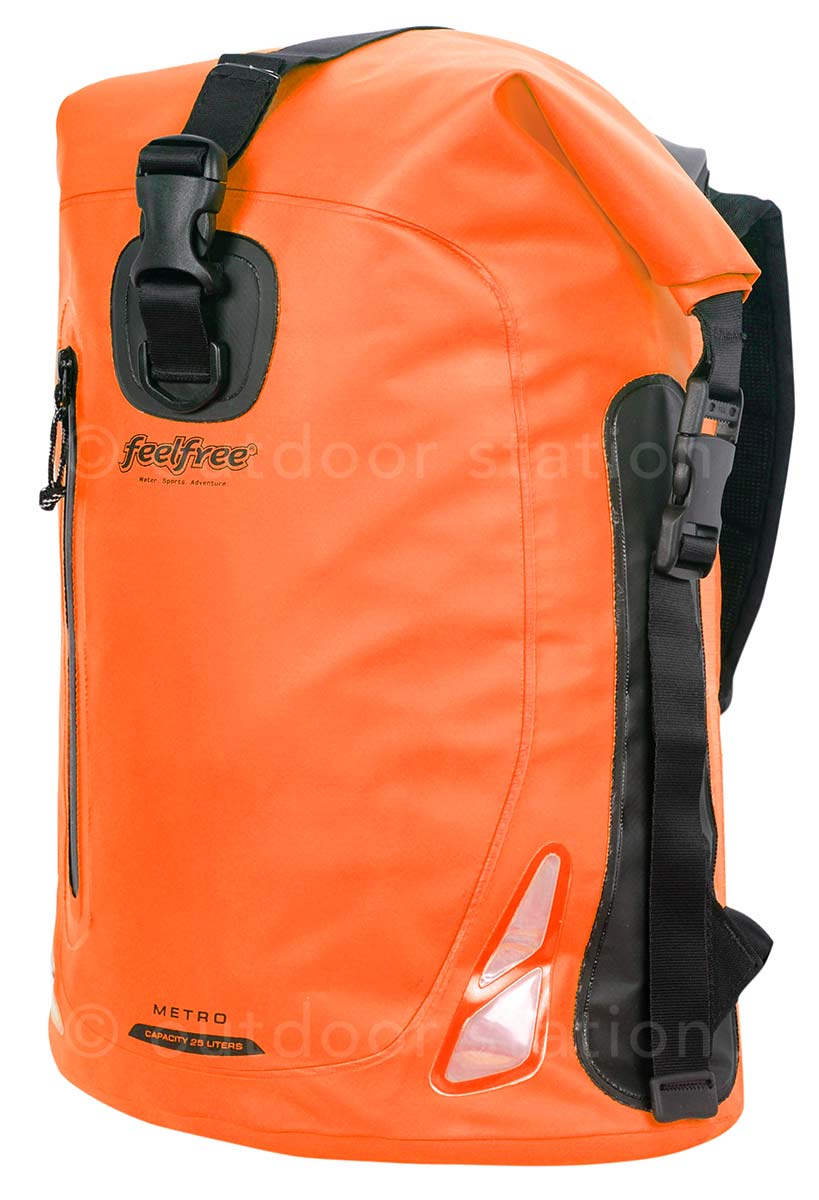Waterproof motorcycle backpack Feelfree Metro 25L orange