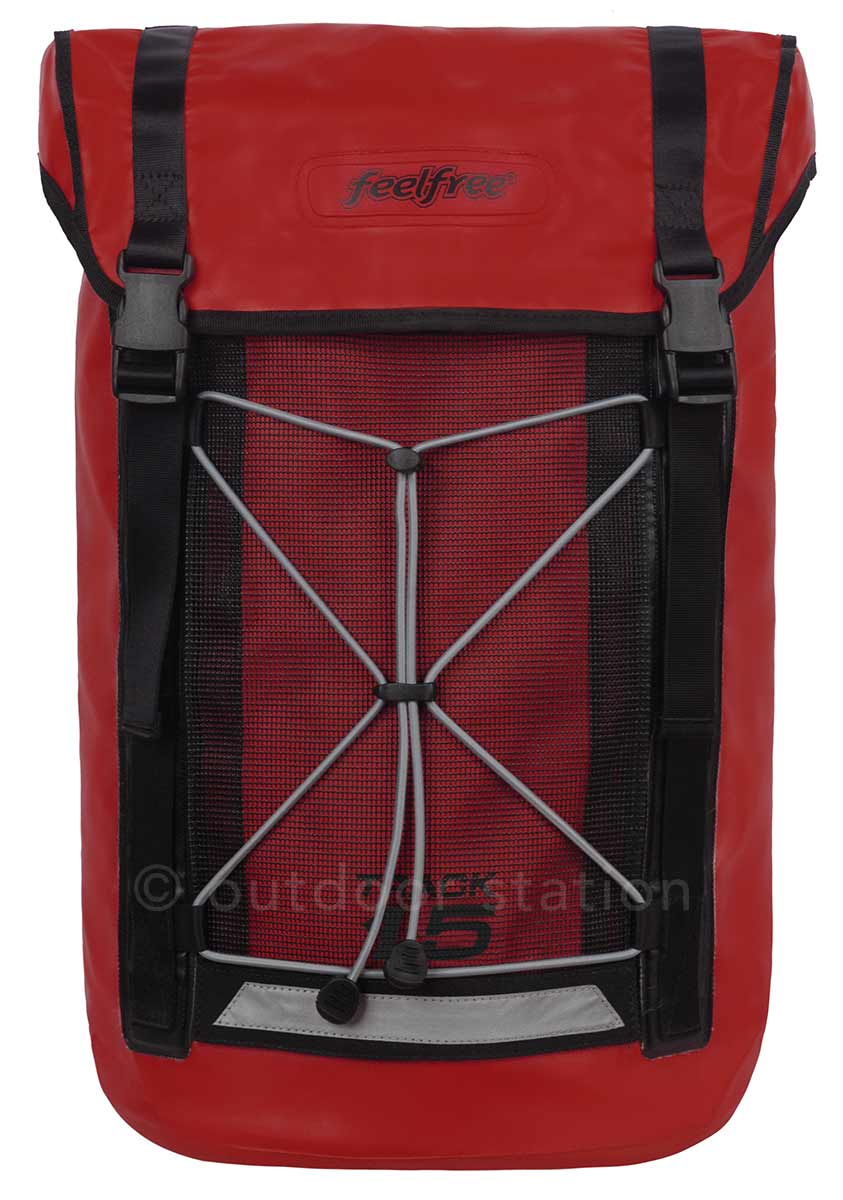 Waterproof urban backpack Feelfree Track 15L red