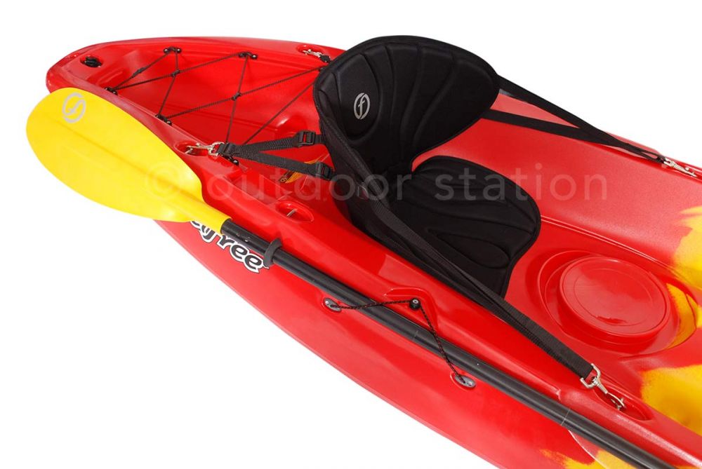 Recreational double sit on top kayak Feelfree Gemini Lava Rental