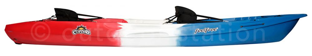 Recreational tandem sit on top kayak Feelfree Corona regional