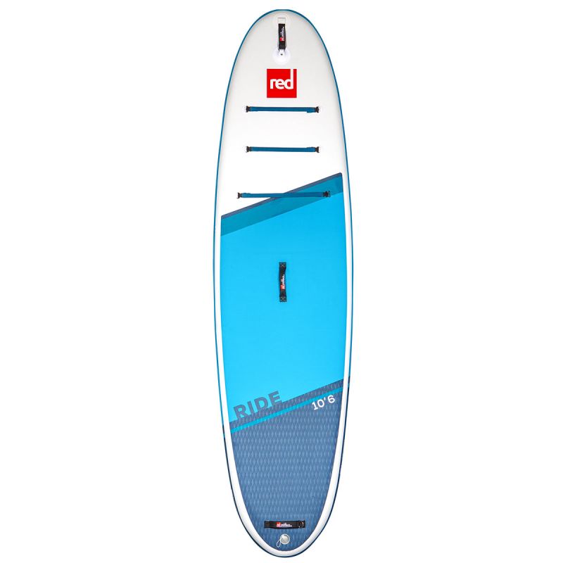 Red Paddle Co SUP board 10'6'' Ride Blue + Angle HYBRID carbon Paddle