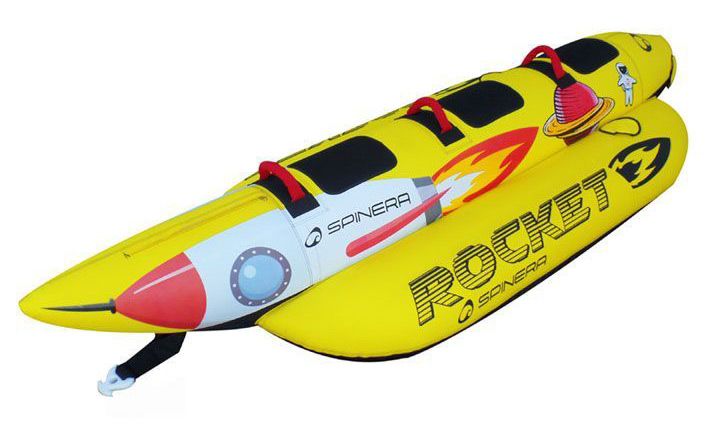 spinera inflatable towable tube rocket