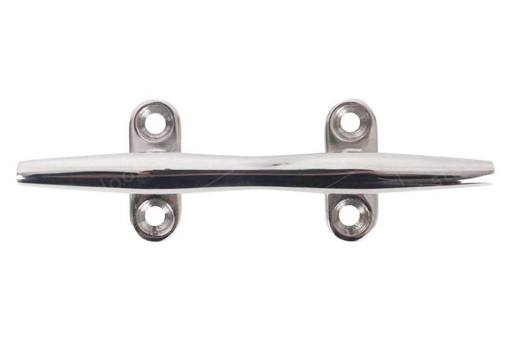Stainless steel open base boat cleat - bollard 125x42x26mm
