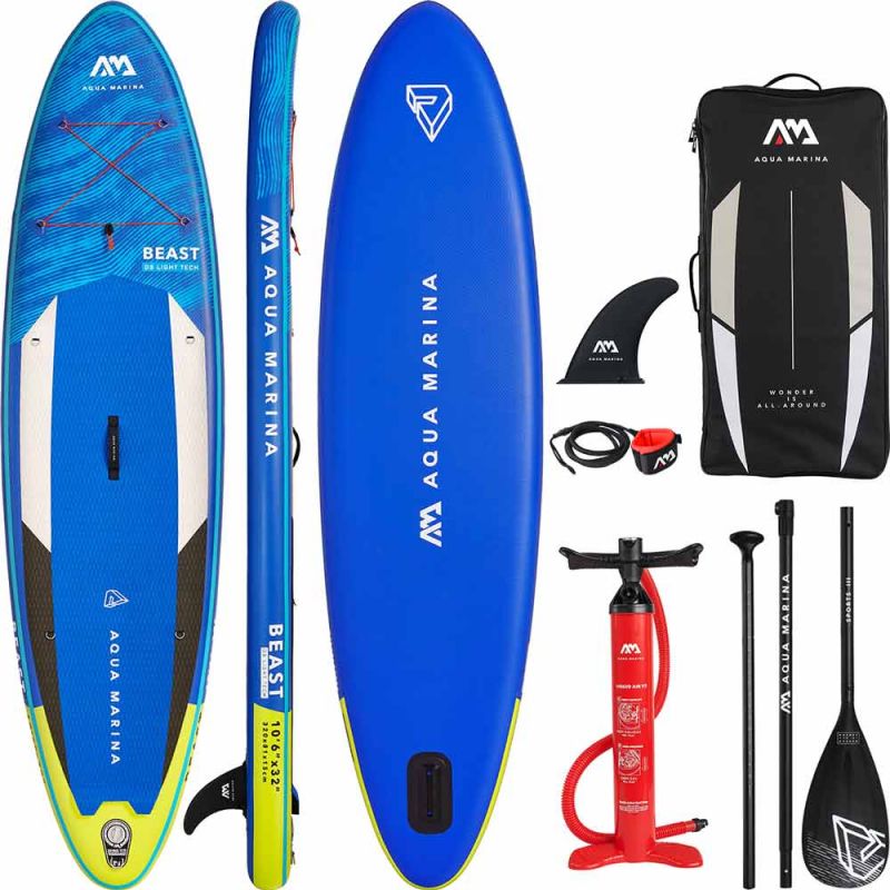 Aqua Marina SUP Board Blau 300x76x12cm Stand Up Paddling Surfboard Paddel 