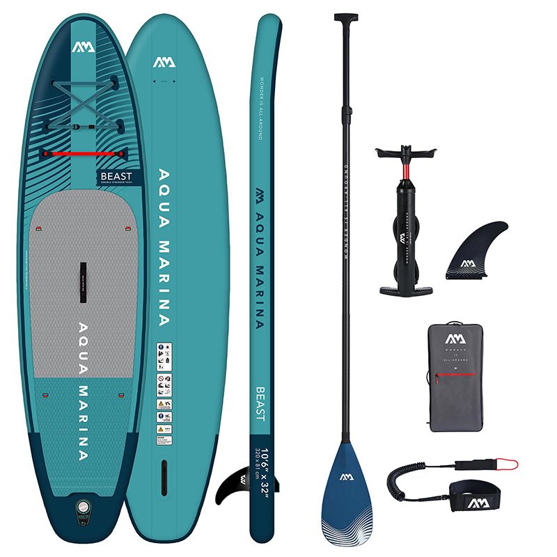 sup board aqua marina beast 106 with paddle