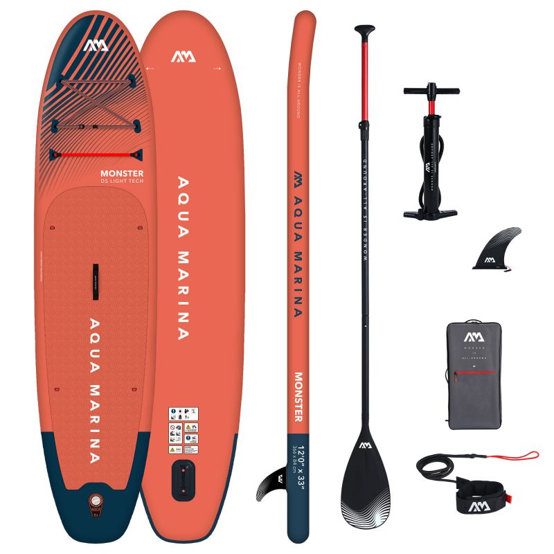 sup board aqua marina monster 120 with paddle