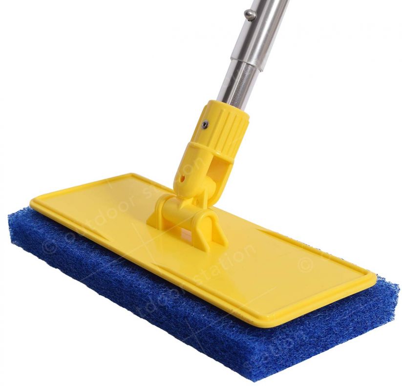 Swobbit floor mop adapter for scrubbing and cleaning