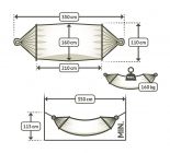 La Siesta hammock Alisio Double almond