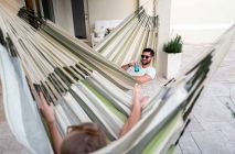 La Siesta hammock chair Domingo Kinsize cedar
