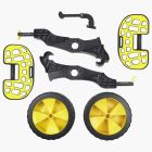 Angle kayak trolley Ribs