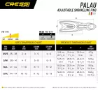 Adjustable open-heel fins Cressi Sub Palau M/L - EU 41/44 yellow