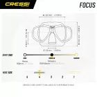 Diving mask CRESSI Focus blue