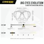 Diving mask CRESSI Big Eyes black