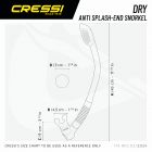 Snorkel Cressi Sub Supernova Dry yellow