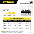 Sort open-heel fins ressi Sub Maui S/M - EU 38/41 black red