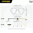 Thermal snorkeling mask CRESSI Fiji blue