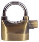 Alarm padlock for bikes and chains