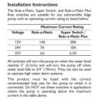 Bilge Pump Float Switch Rule 35A Rule-A-Matic