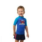 Cressi rash guard Crabby for children - short sleeve 2-3 blue