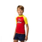 Cressi rash guard Crabby for children - short sleeve 3-4 red