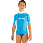 Cressi rash guard for children - short sleeve blue 4