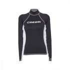 Cressi rash guard for women black - long sleeves XS