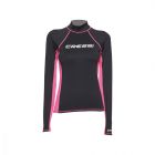 Cressi rash guard for women black/pink - long sleeve L
