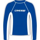 Cressi rash guard for women - long sleeve blue M