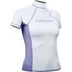 Cressi rash guard for women - short sleeve white XS