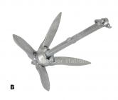 Folding anchor for small craft and dinghies 1,4 - 1.5 kg