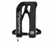 Inflatable life jacket AQ 150N for sailing black