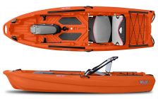Jonny Boats Bass 100 for fishing orange