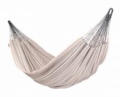 La Siesta bio cotton hammock Flora Doble zebra