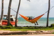 La Siesta travel hammock Colibri orange