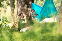 La Siesta travel hammock Colibri turquoise